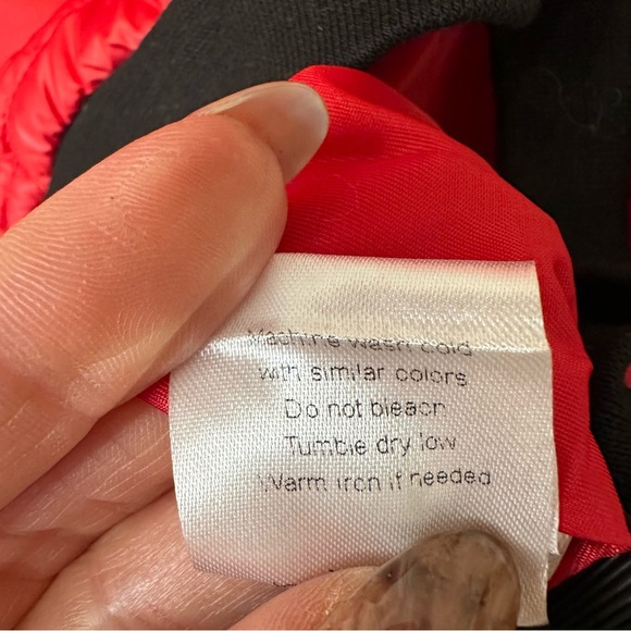 Red Quilted Vest with Black Accents - Picture 10 of 12